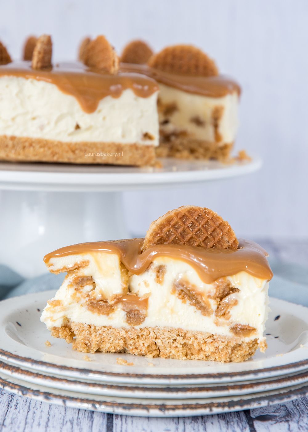 No bake stroopwafel cheesecake - Laura's Bakery No Bake Stroopwafel Cheesecake - Laura'S Bakery