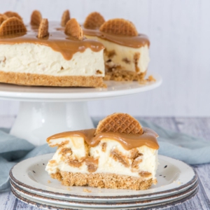 no bake stroopwafel cheesecake