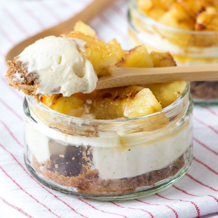 Cheesecake met ananas