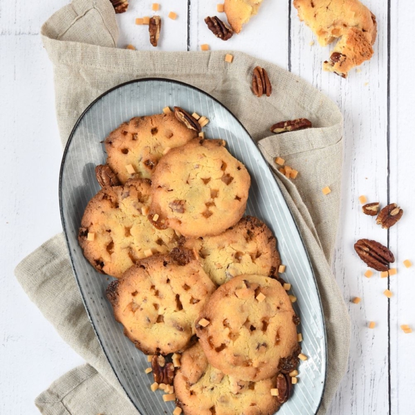 Pecan-karamel koekjes
