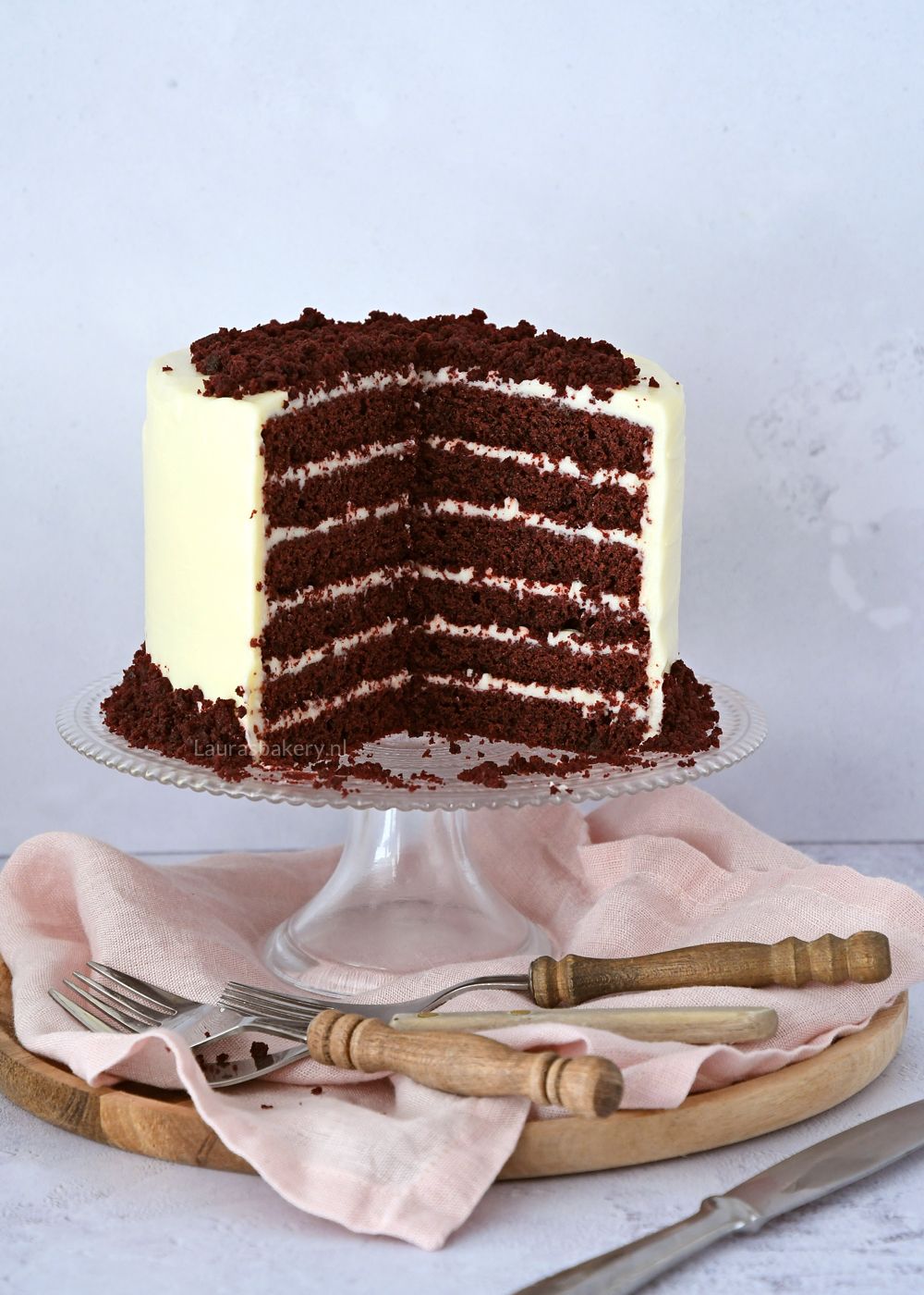Red velvet taart