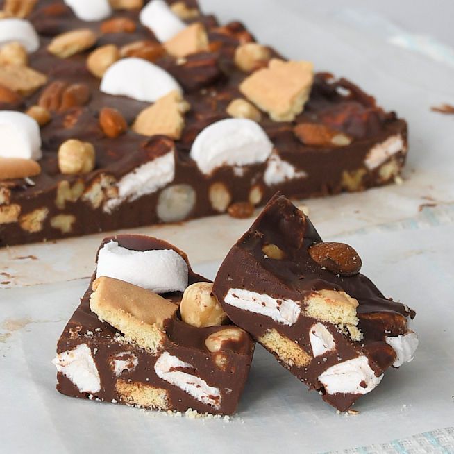 Rocky road fudge