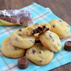 Chocolate chip Rolo koekjes maken