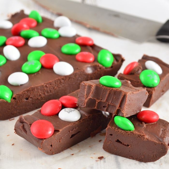 M&M chocolade fudge