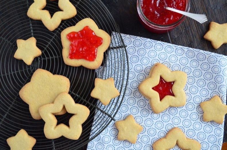 Sterren sandwich koekjes