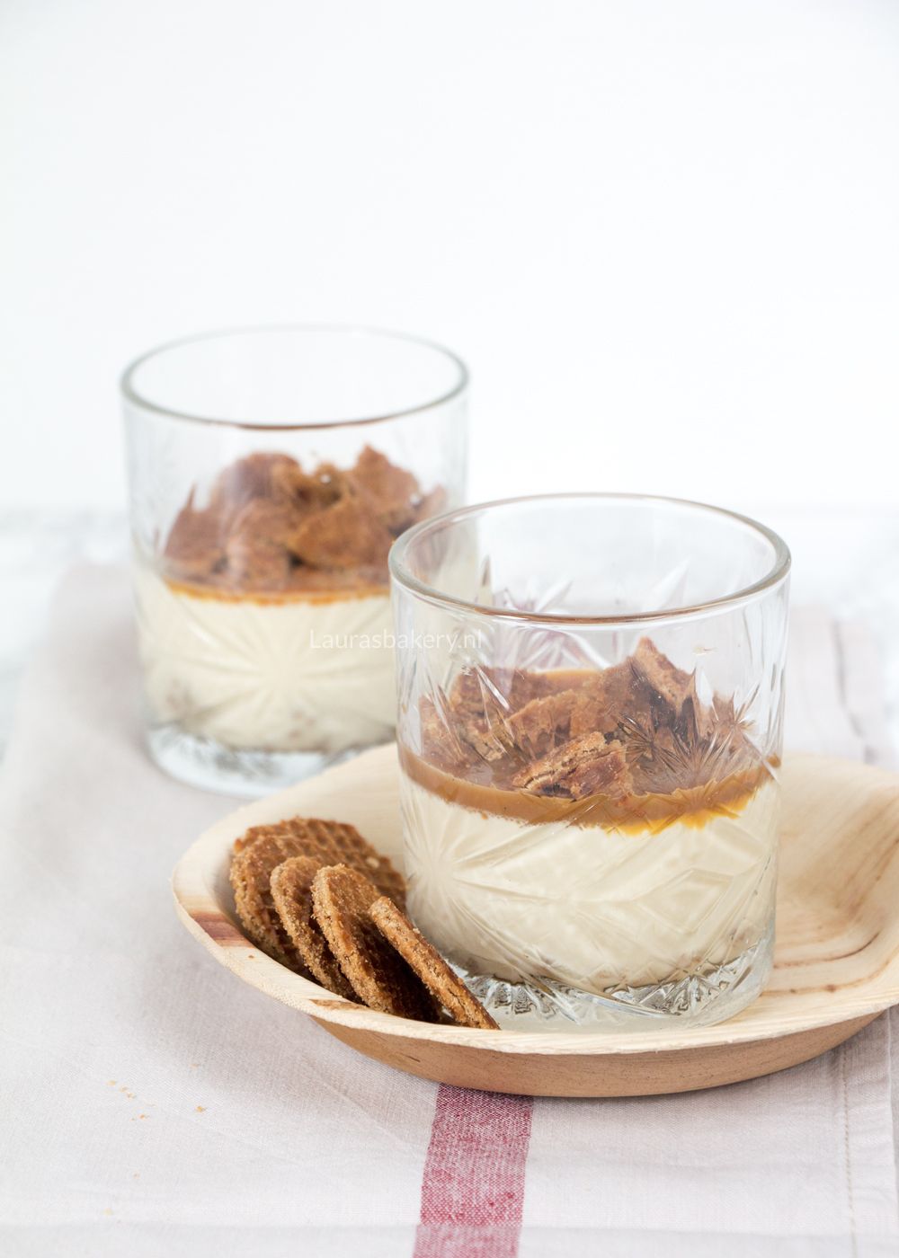 Stroopwafel panna cotta