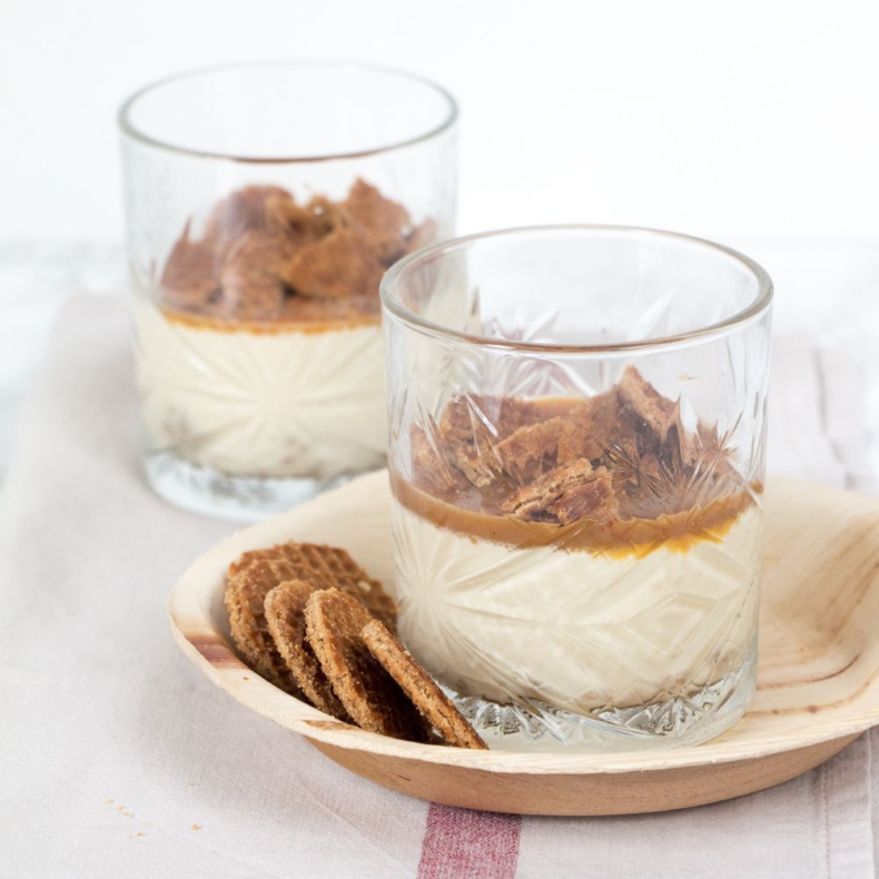 Stroopwafel panna cotta