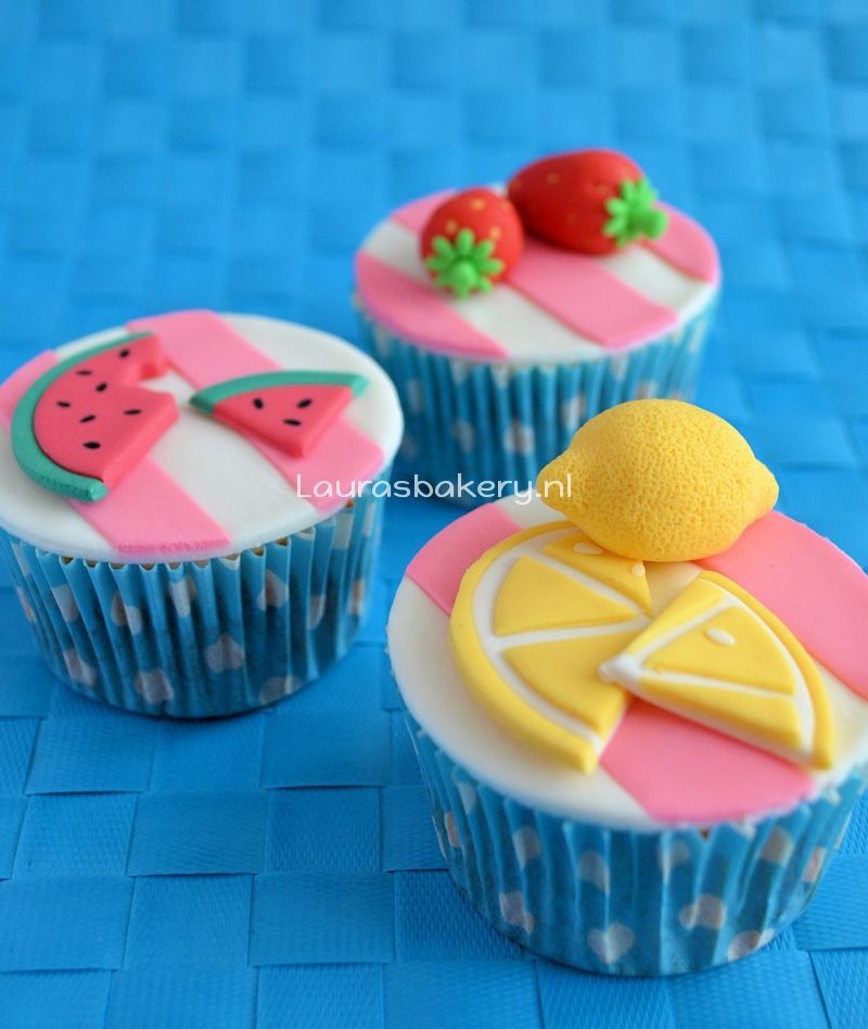 zomerse fruit cupcakes 1a