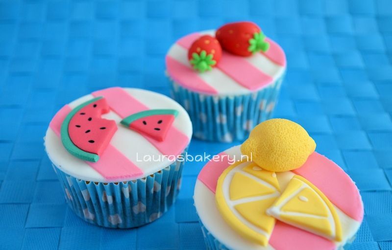 zomerse fruit cupcakes 2a