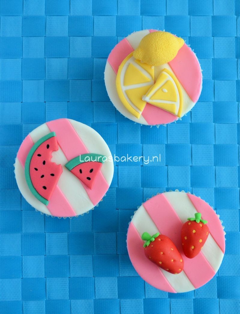 zomerse fruit cupcakes 4a