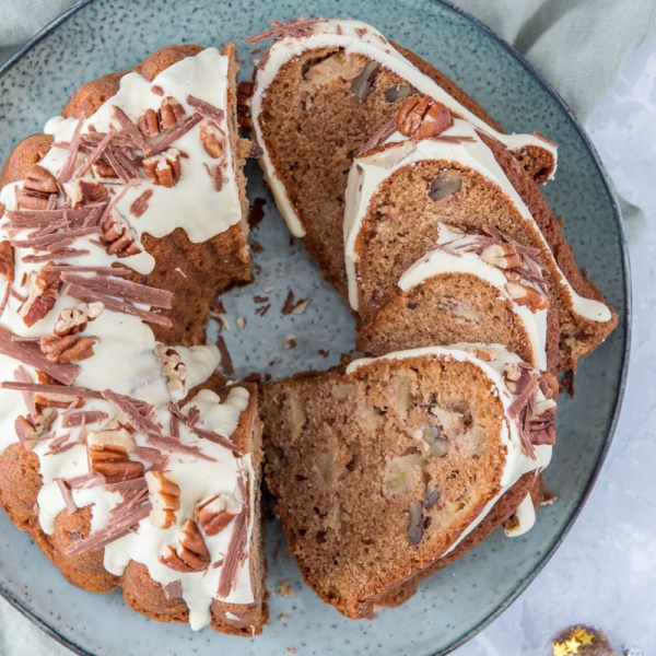 Appel-pecan gingerbread tulband