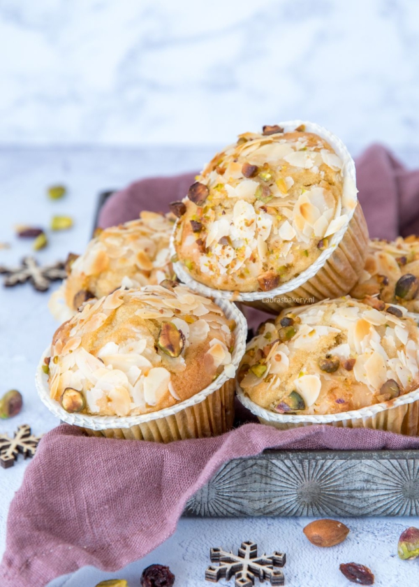 Kerstmuffins met noten en cranberry's-1a
