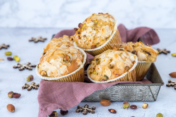 Kerstmuffins met noten en cranberry's-2a