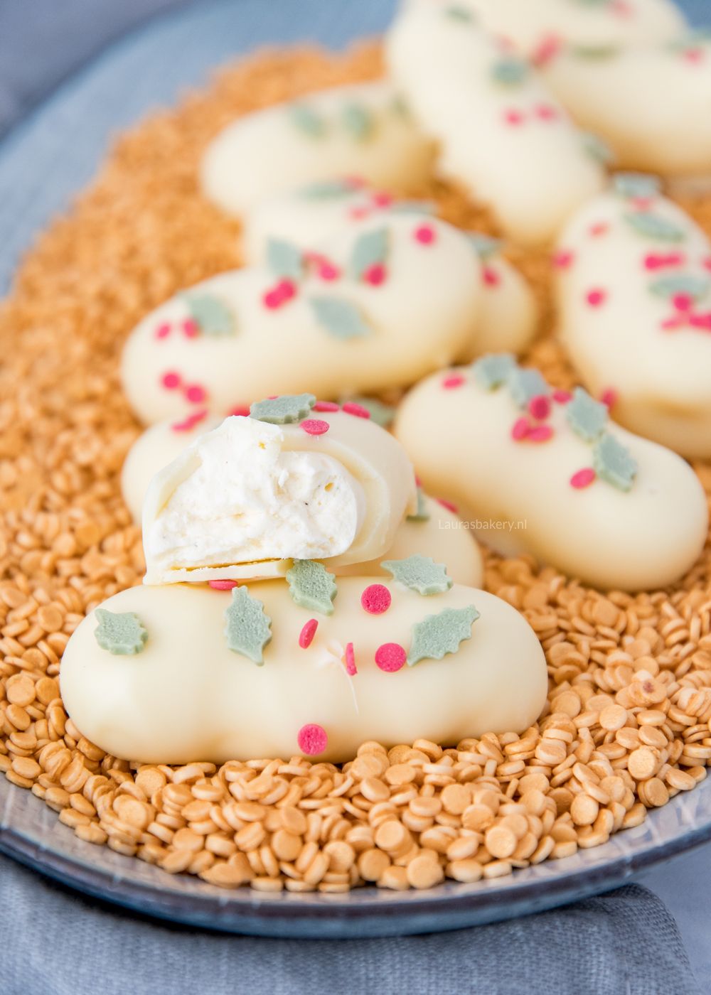 Witte chocolade slagroomtruffels