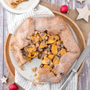 Gingerbread galette met appel en cranberry