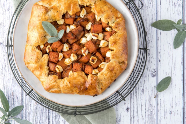 hartige galette met pompoen en geitenkaas-2a