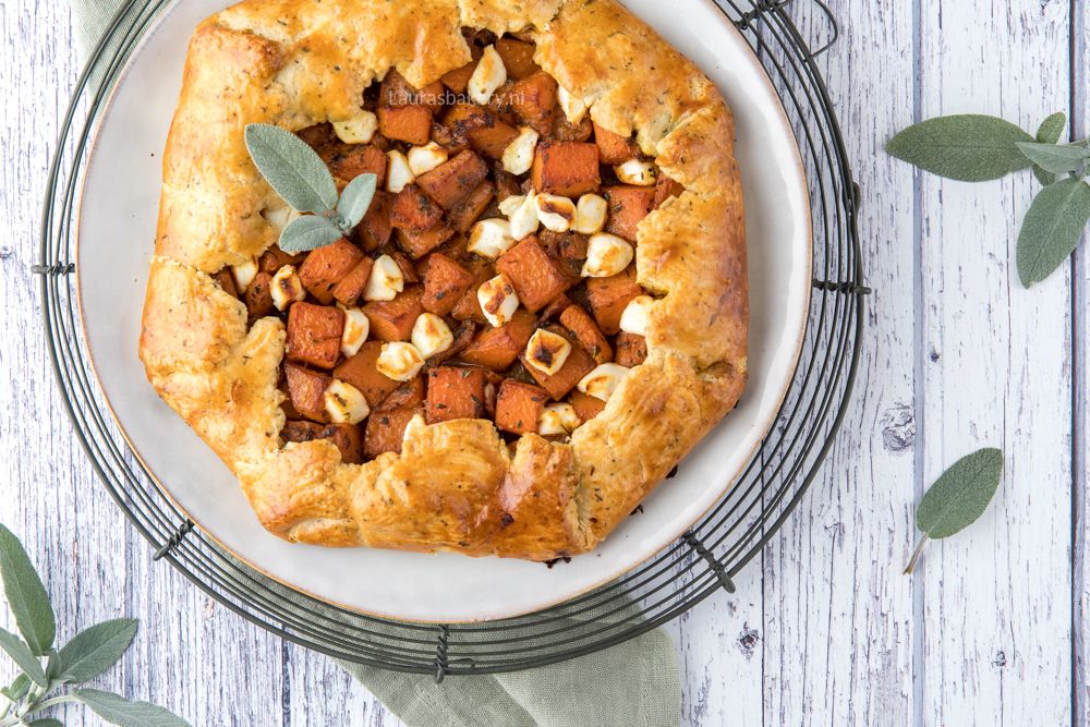 hartige galette met pompoen en geitenkaas-2a