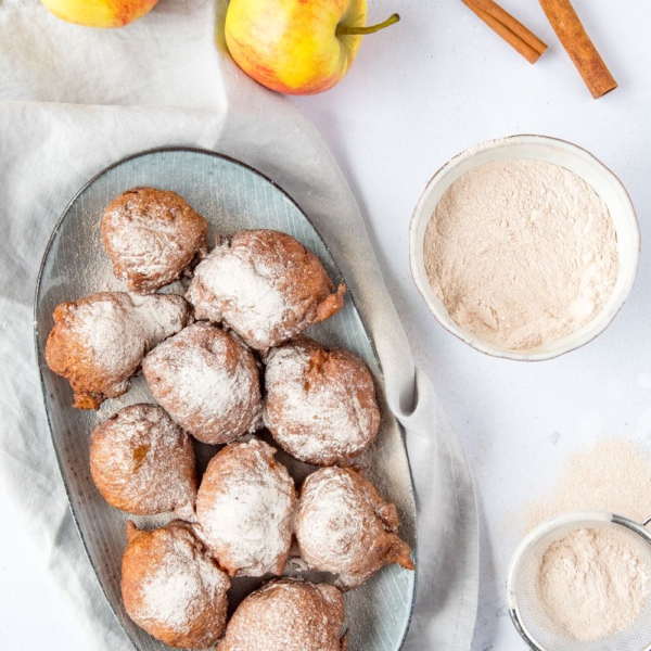 Appel-kaneel oliebollen