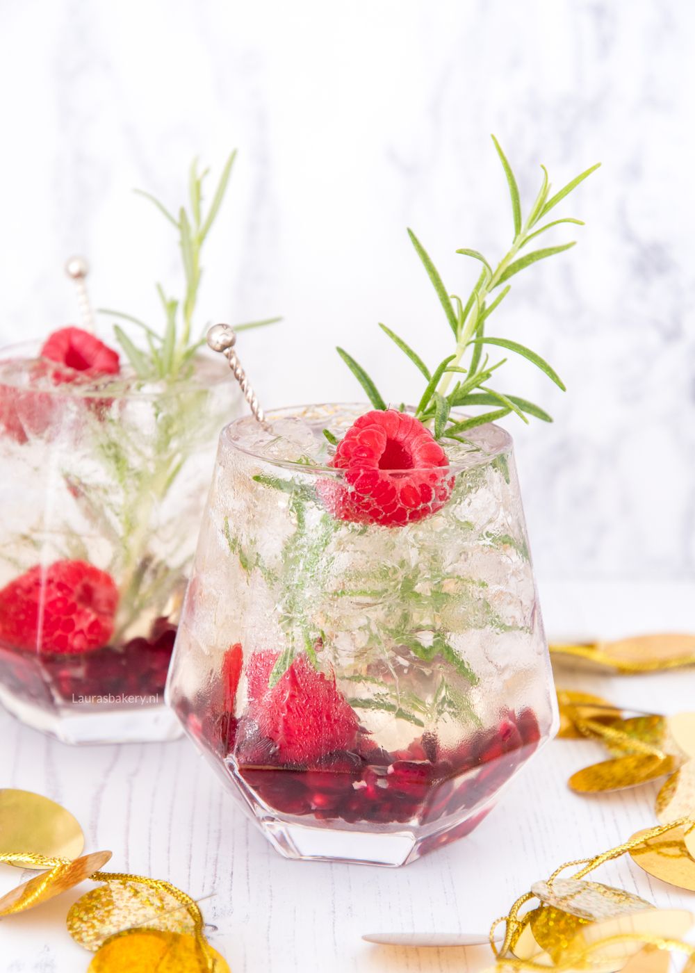 Prosecco cocktail met granaatappel