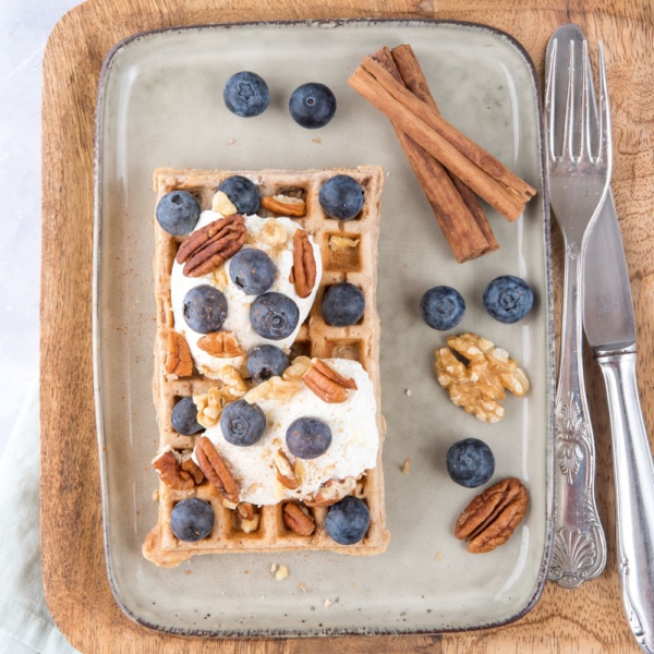 Volkoren kaneelwafels