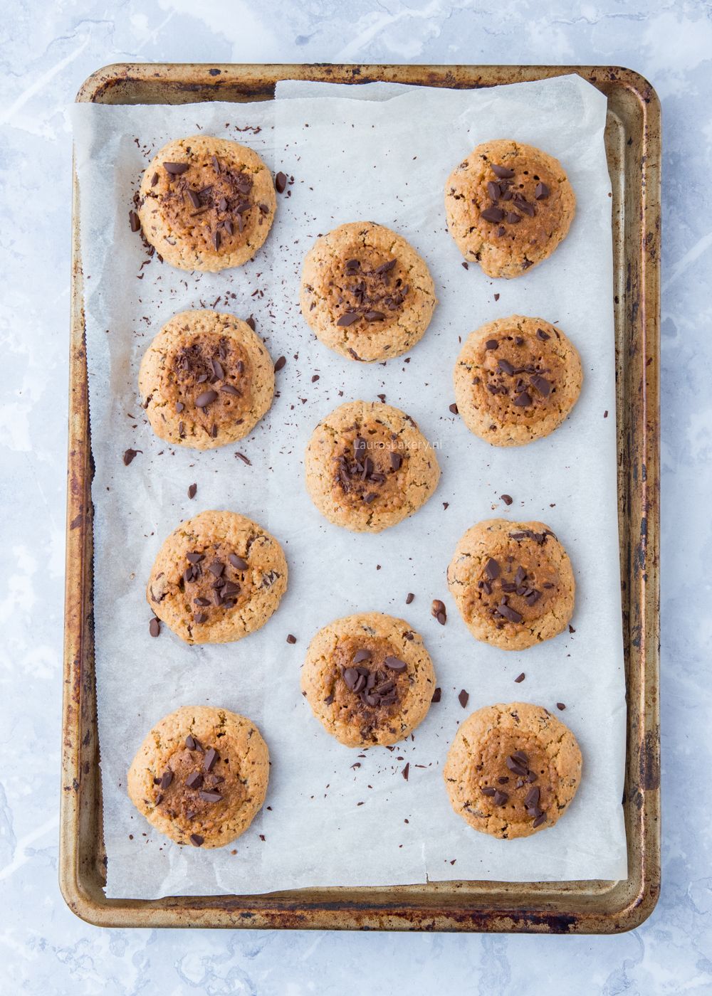 Chocolate chip havermoutkoekjes met pindakaas-2a