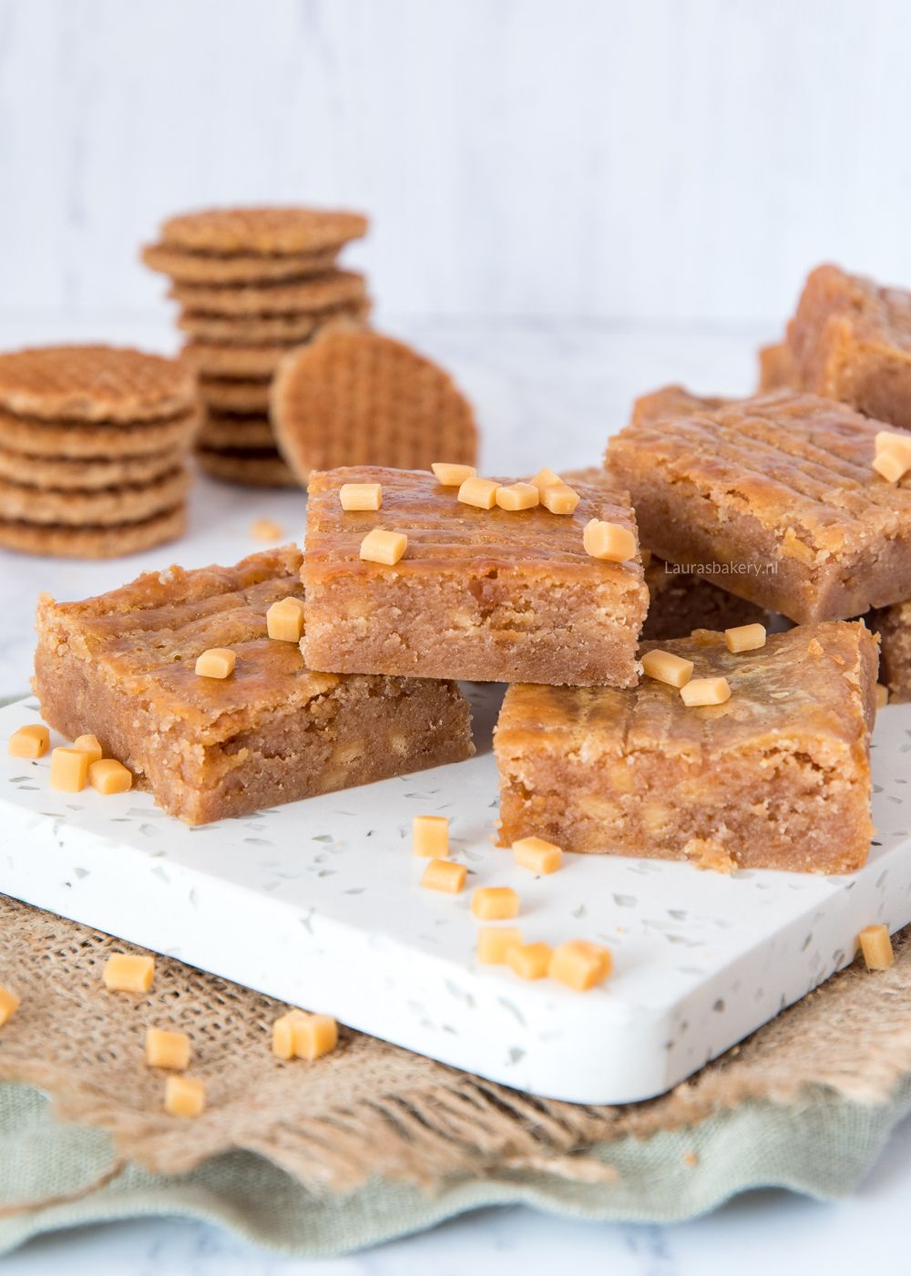 Stroopwafel boterkoek