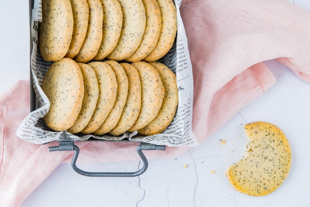 Citroen-maanzaad shortbread koekjes-2a