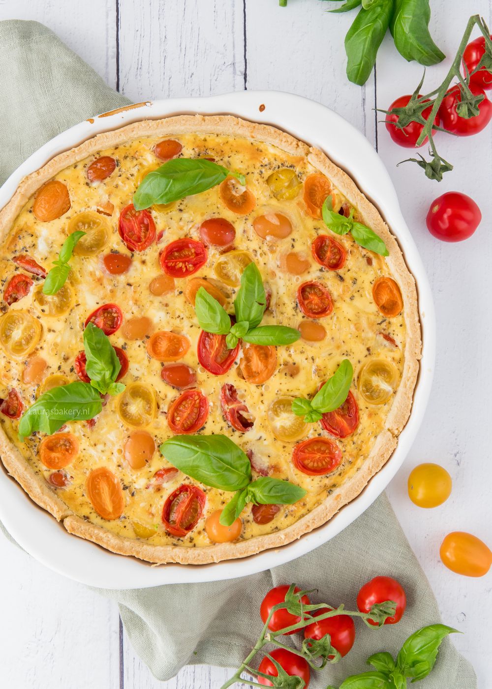 Tomaten quiche recept vegetarisch