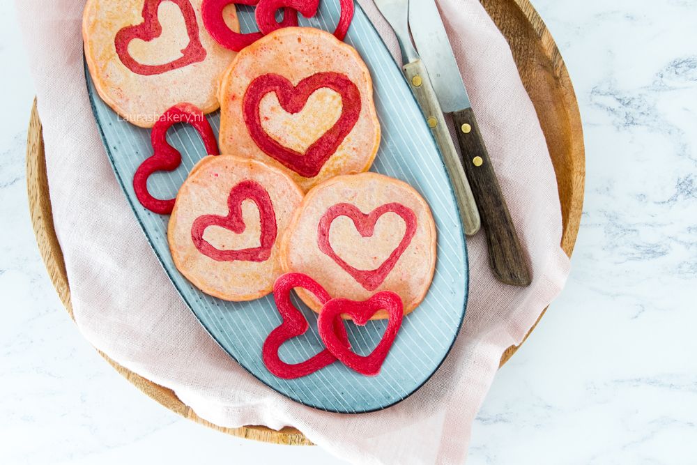 Valentijn pancakes met hartjes-3a