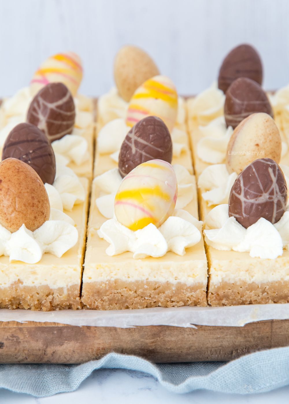 Citroen cheesecake bites met paaseitjes
