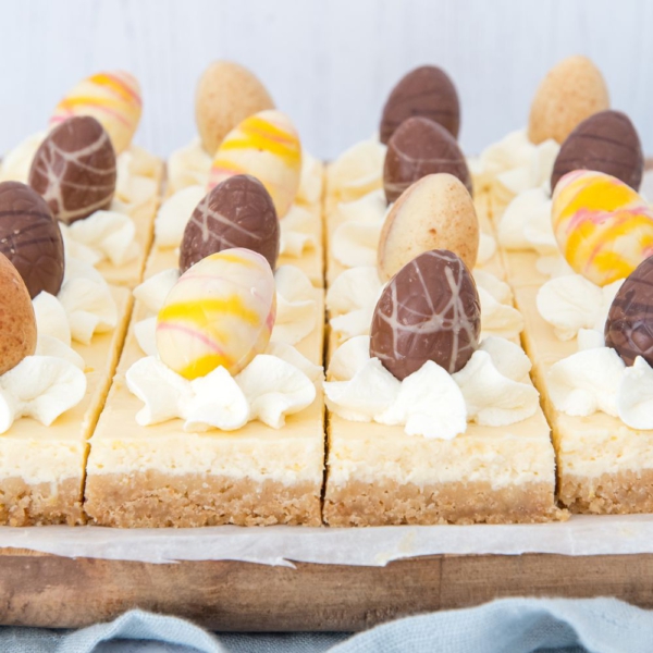 Citroen cheesecake bites met paaseitjes