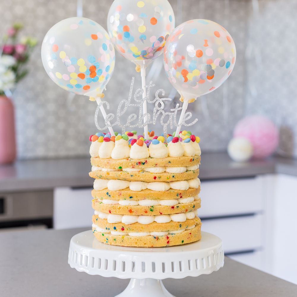 werkzaamheid Bloemlezing Contractie Confetti taart - Laura's Bakery