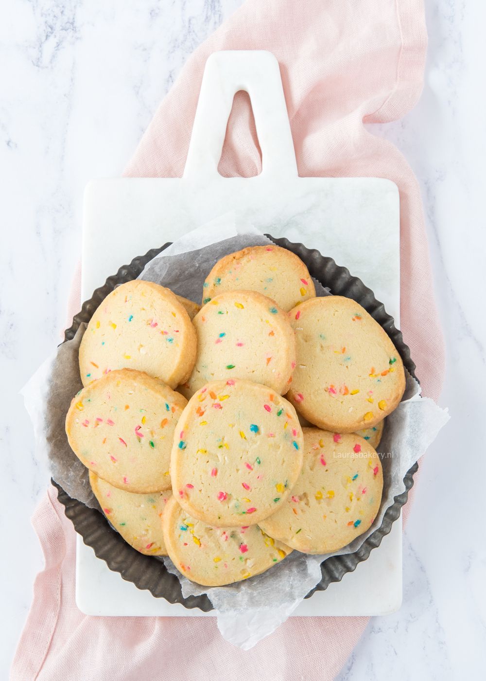 Confetti shortbread koekjes