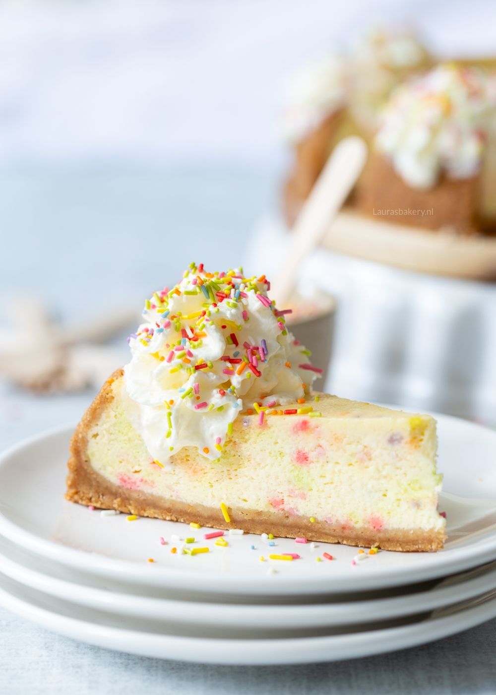 Confetti cheesecake recept