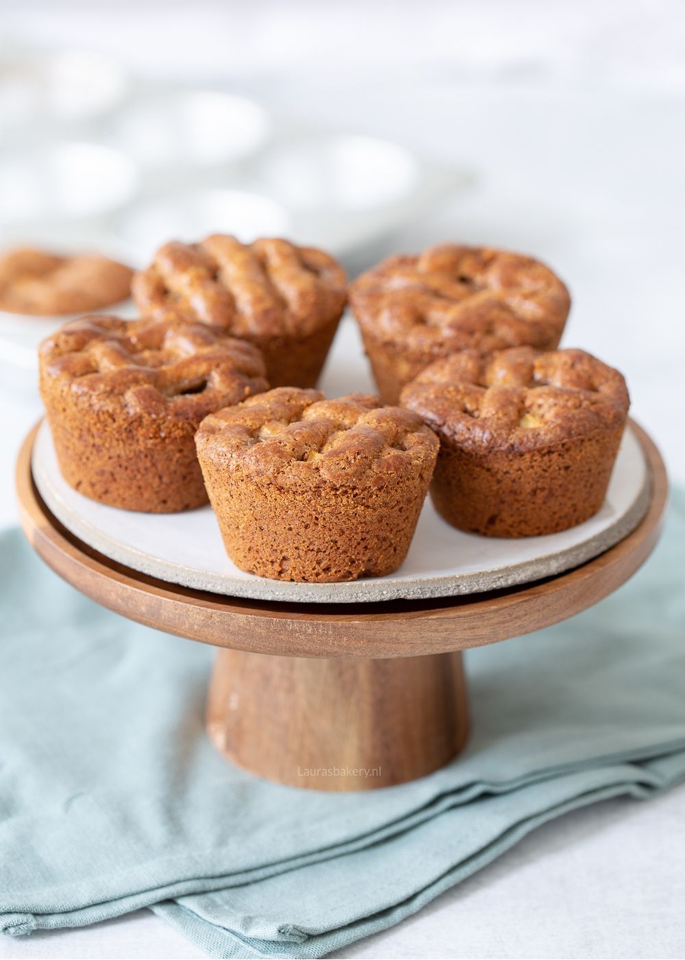 Kleine speculaas appeltaartjes