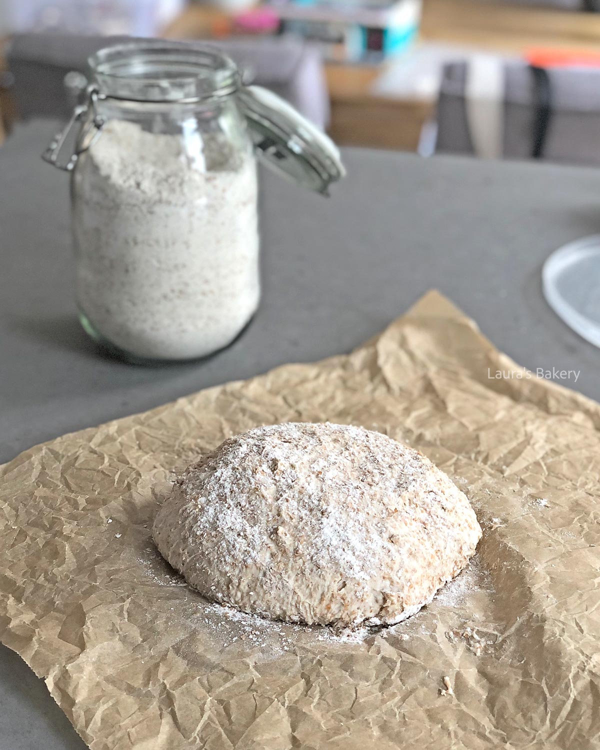 Volkoren no knead brood-1