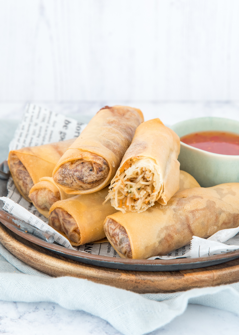 Vegetarische mini loempia’s