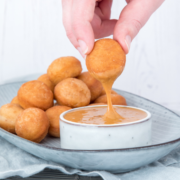 donut balletjes met dulce de leche