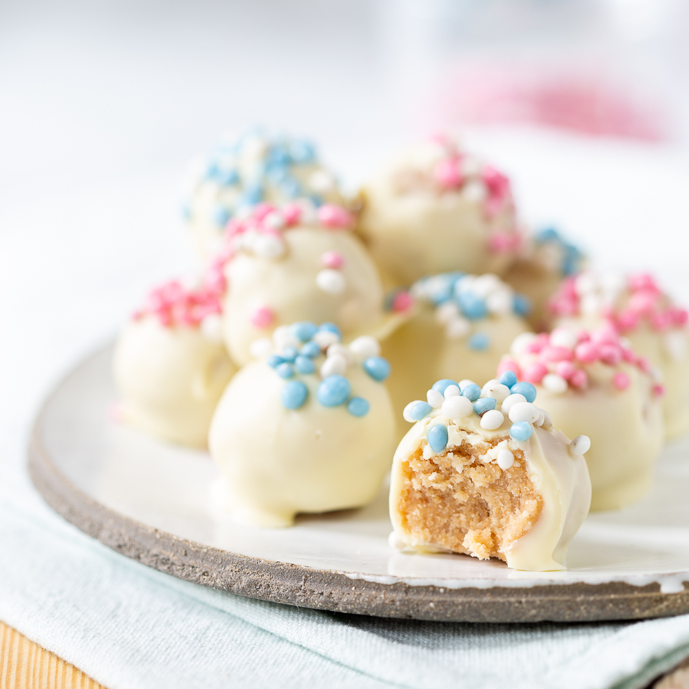 Beschuit met muisjes baby truffels
