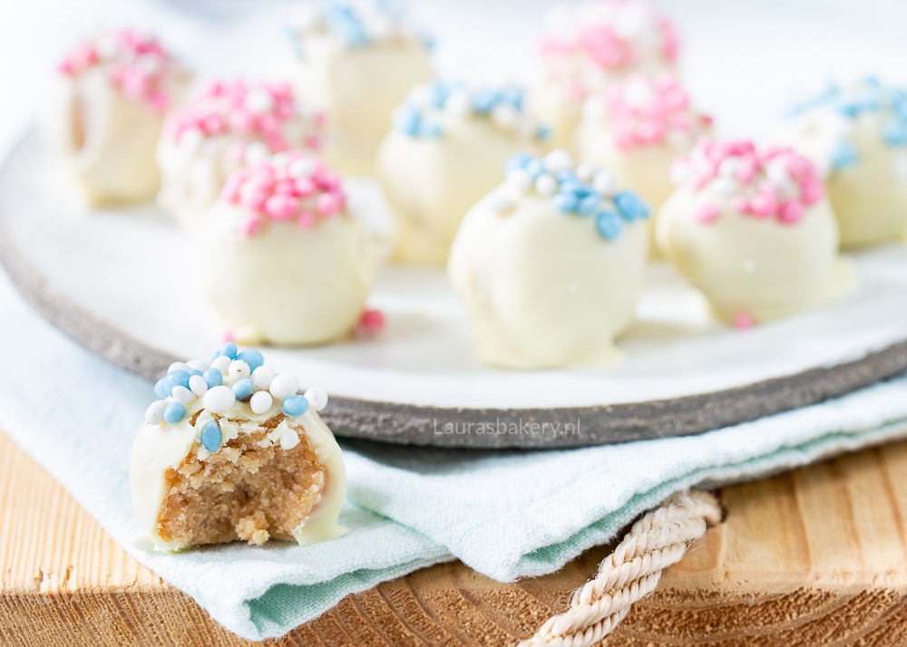 Beschuit met muisjes baby truffels