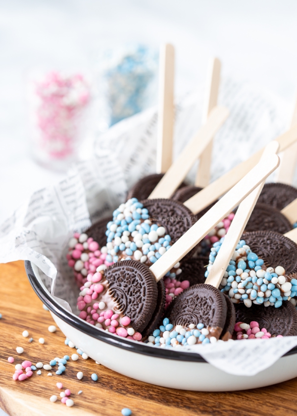 Oreo lolly's met muisjes
