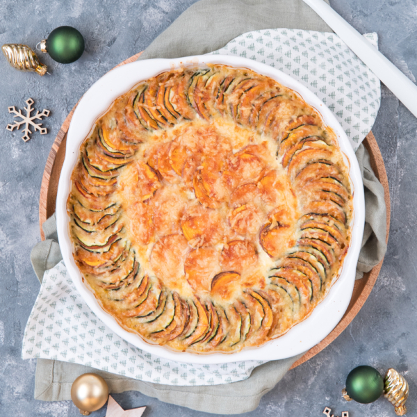Zoete aardappelgratin