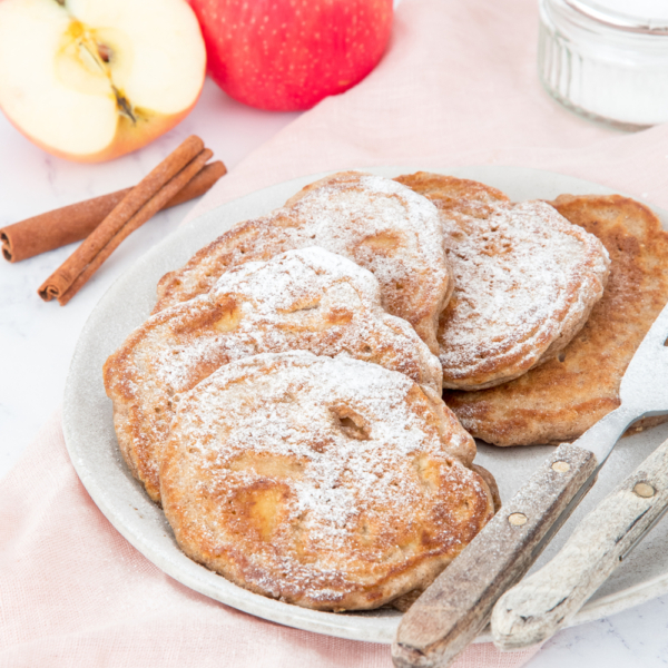 Volkoren appel-kaneel pancakes