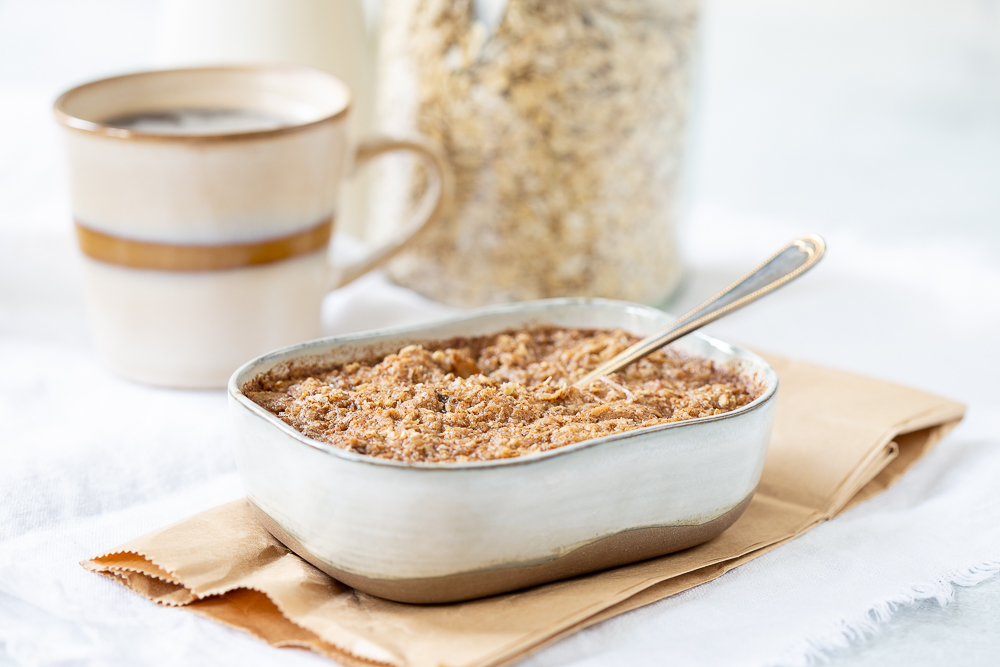 Havermout met appel uit de oven