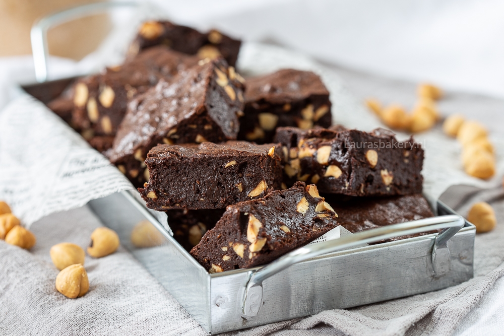 Brownies zonder chocolade (met cacao)