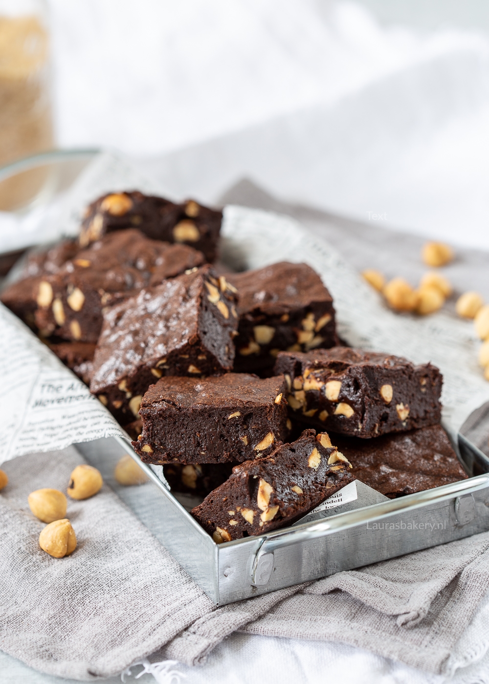 Brownies zonder chocolade (met cacao)