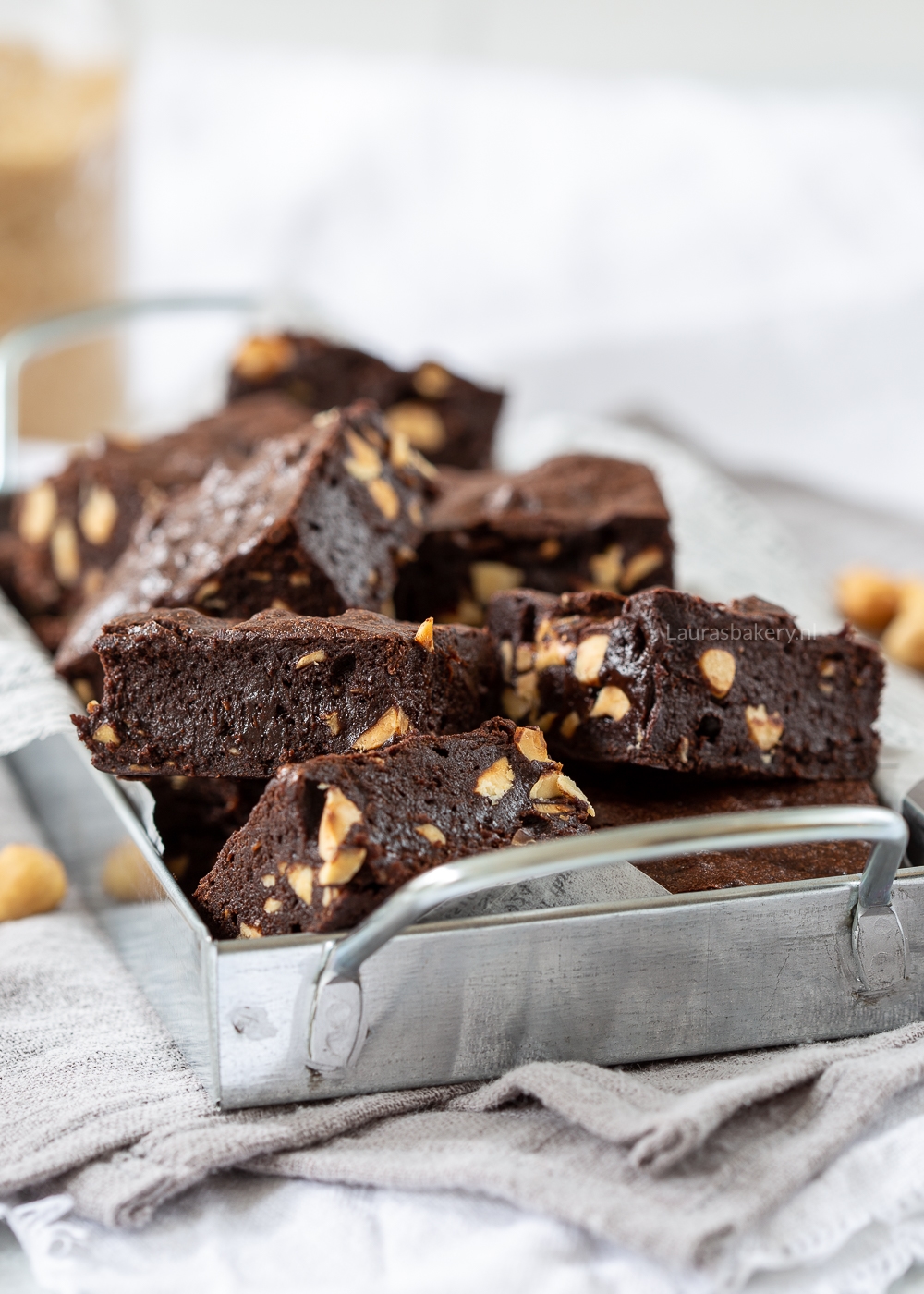 Brownies zonder chocolade (met cacao)