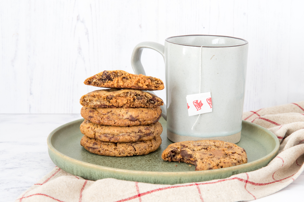 chocolate chip koeken met pindakaas-1a