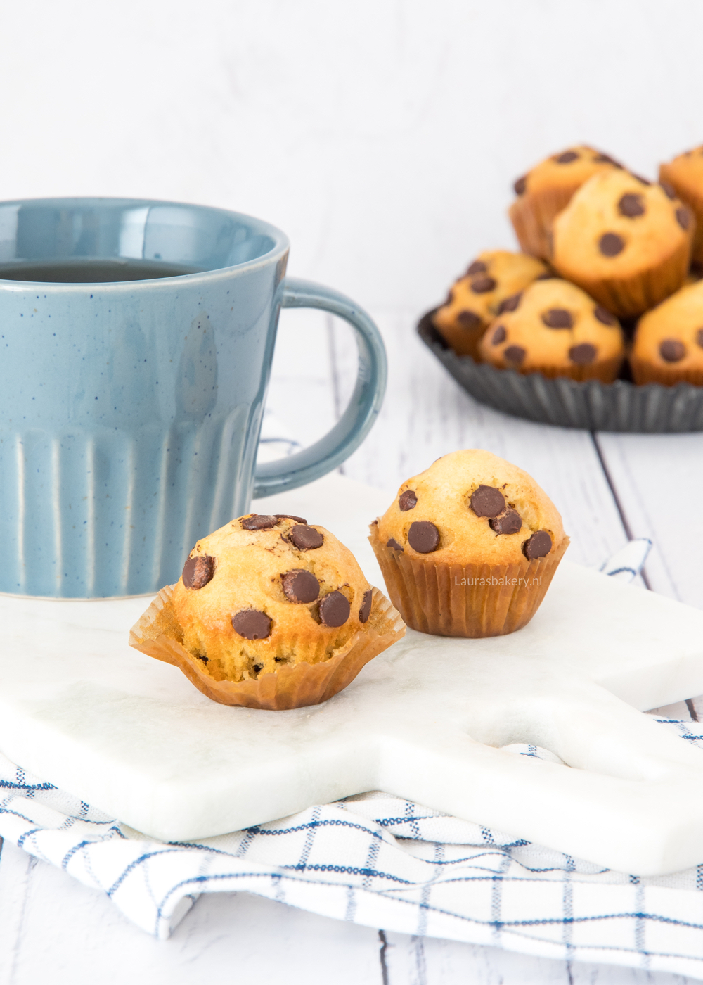Mini chocolate chip muffins