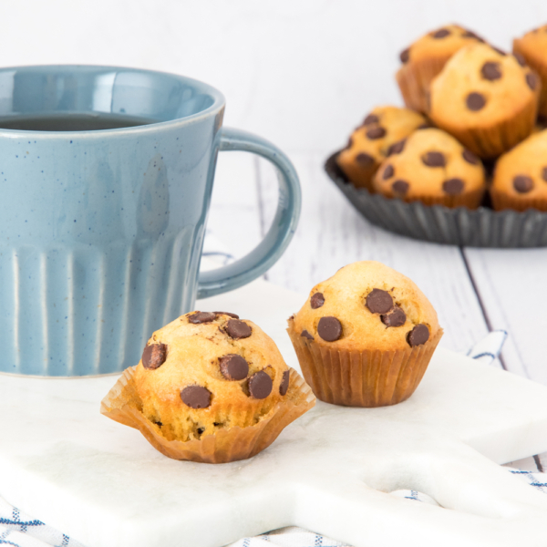 Mini chocolate chip muffins